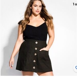 Black linen Skort (18)